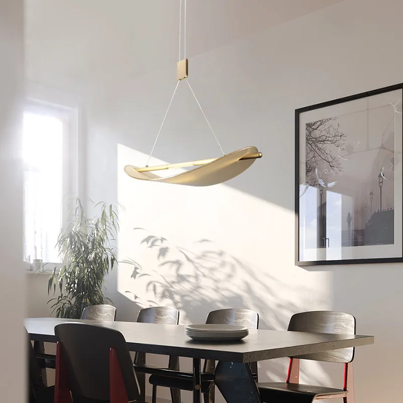 Aisilan светодиодный подвесной светильник, скандинавский подвесной светильник из одного стекла для чтения, гостиной и столовой, бара, художественного ресторана AC85-260V