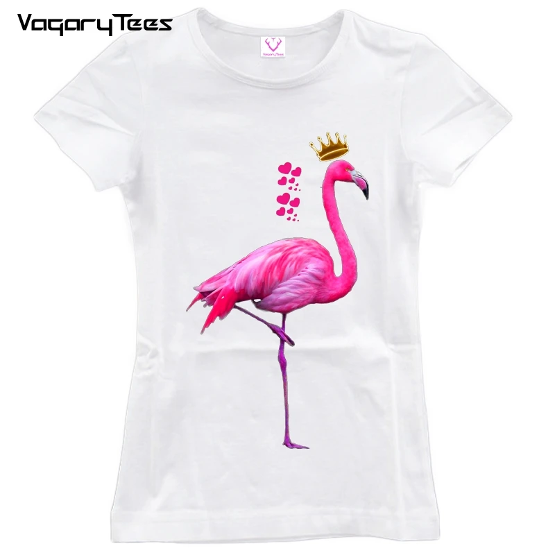 

2019 New Aesthetic Summer Tshirt Pink Flamingo Cute T-shirt Vogue Tee Shirt Women Ulzzang Kawaii Women's Tops