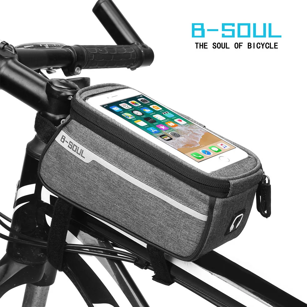 

High quality Bicycle Bag Waterproof Touch-Screen BicycleFront Mobile Phone Frame Bag Holder Bicycle bag Pacote Bike accessories