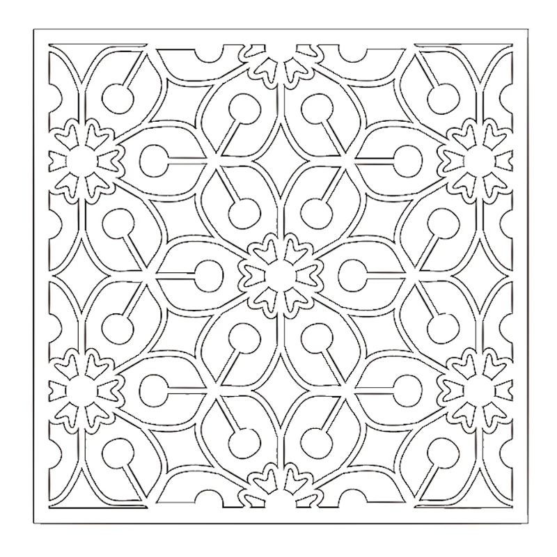 

Flowers Pattern Plastic Stencil for DIY Scrapbooking Decorative Embossing Card Making Craft Template Painting Sheet New 2019