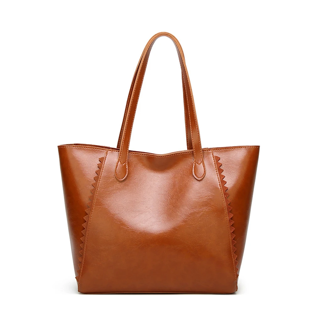 Soft Leather Shoulder Bag Large