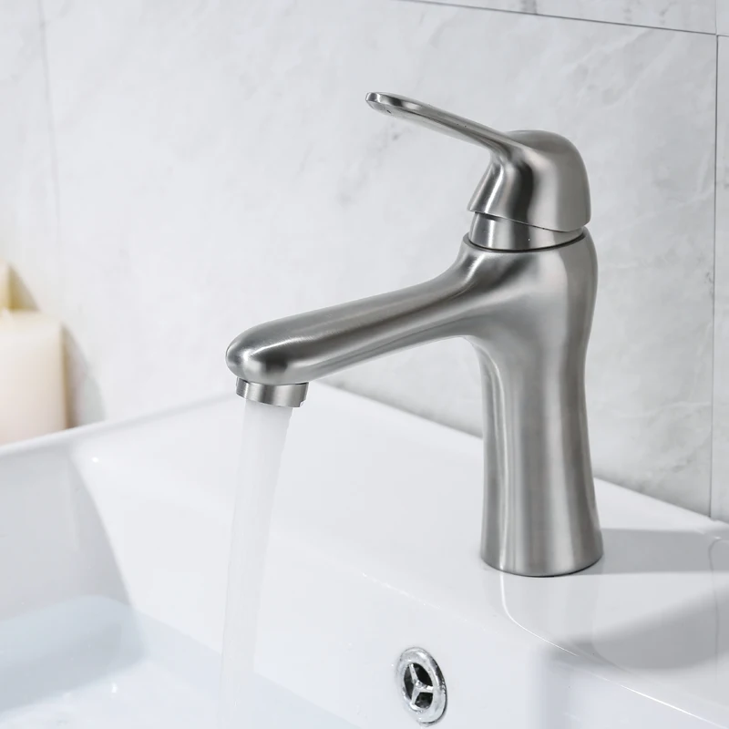 

IVRICH Unique Design Basin Faucet Stainless SUS304 Precision Casting Ceramic Cartridge Tap Lavatory Toilet Mixer VR2048