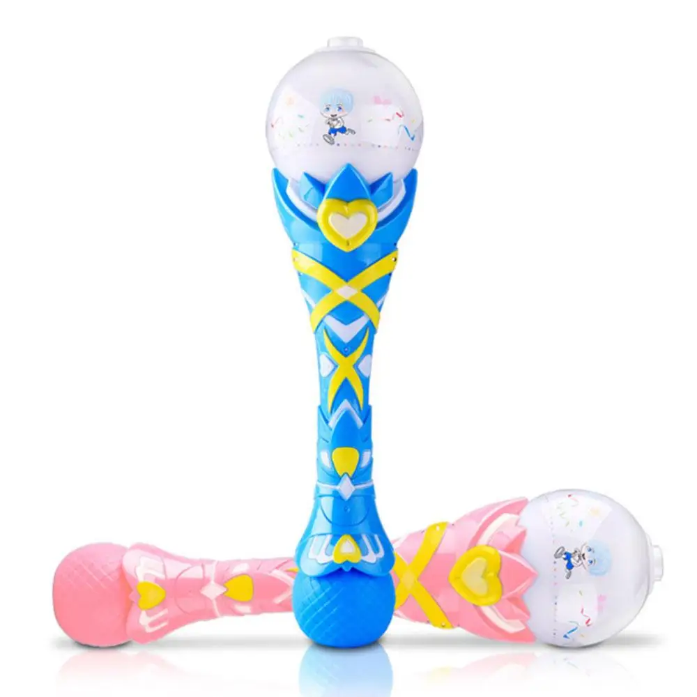 

Blow Bubbles Magic Wand Stick Electronic Automative Flashing Light Up Music Blow Bubble Toy drop shipping