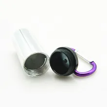 1 шт. брелок серебряная цилиндрическая табачная трубка травяная коробка для хранения таблеток переносная металлическая бутылка для храпа Ashatray Рождественский подарок