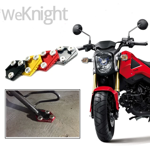 Motorcycle parts CNC Aluminum Side Stand Enlarge Kickstand Extension