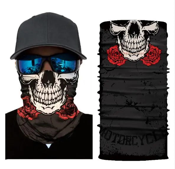 Байкерские банданы 5 шт. в упаковке AC058-AC069 шапки для уличных видов спорта Велоспорт головной платок-тюрбан шарф-маска на лицо - Цвет: AC060
