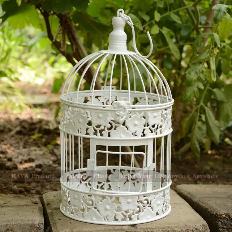 34cm High a cage for birds Flower Decor Bird cage Wedding Gift Card