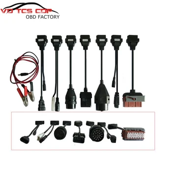 

50pcs/lot Full set 8 pcs car cables obd2 diagnostic OBD OBD2 connecter for vd tcs cdp wow cdp snooper and multidiag mvd