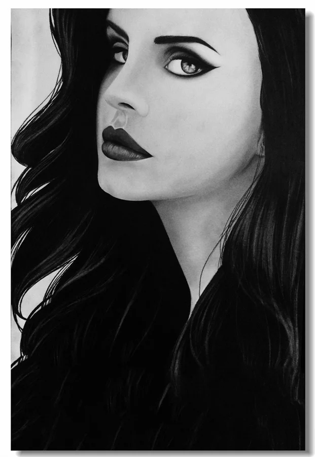 Custom Canvas Wall Decals Lana Del Rey Sketch Poster Lana Del Rey Wall