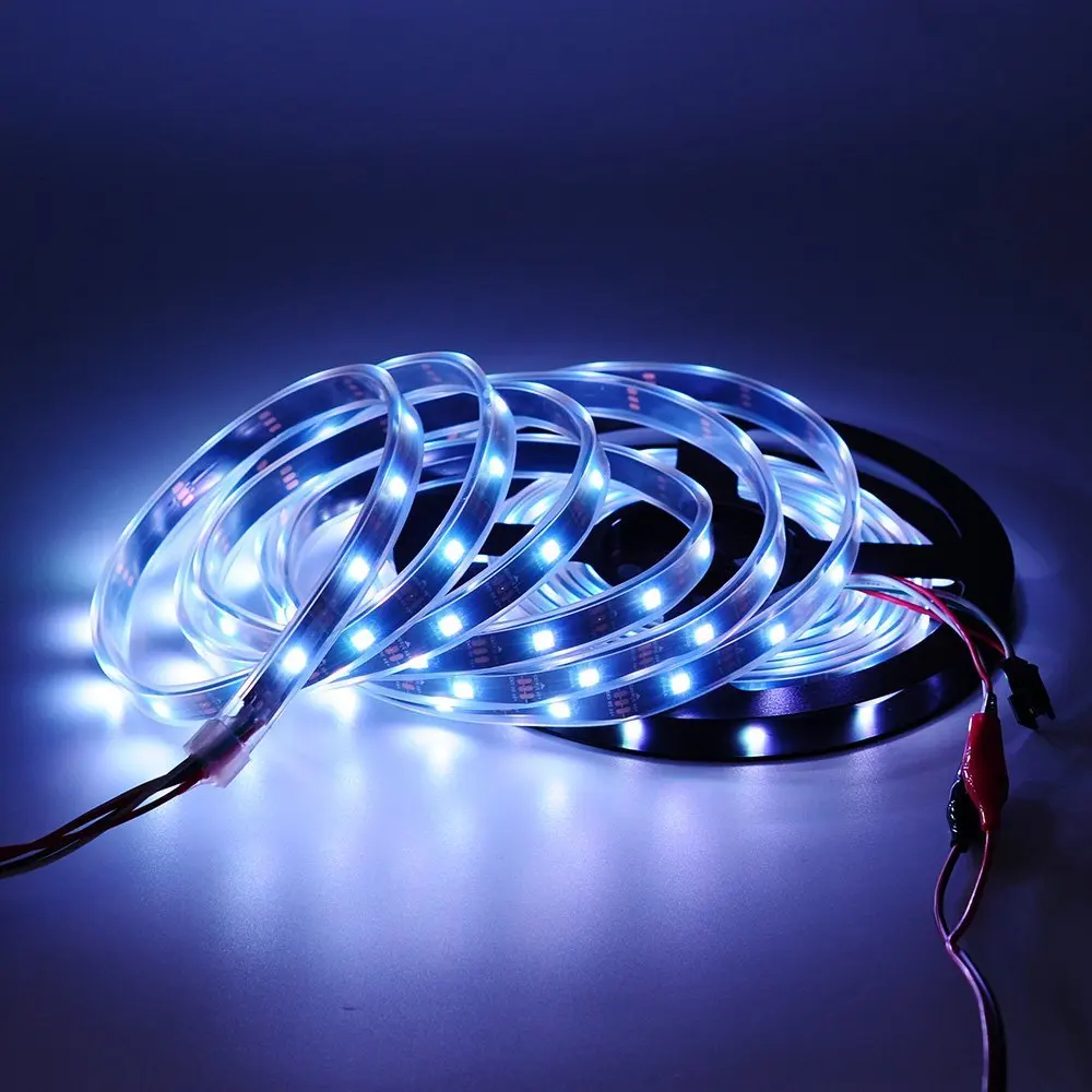Светодиодная лента WS2812B ws2812 IC RGB 5050 SMD полноцветная программируемая индивидуально