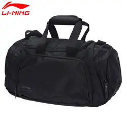 Li-Ning спортивная сумка унисекс из полиэстера с регулируемым плечевым ремнем, спортивная сумка ABLM028 BJF113