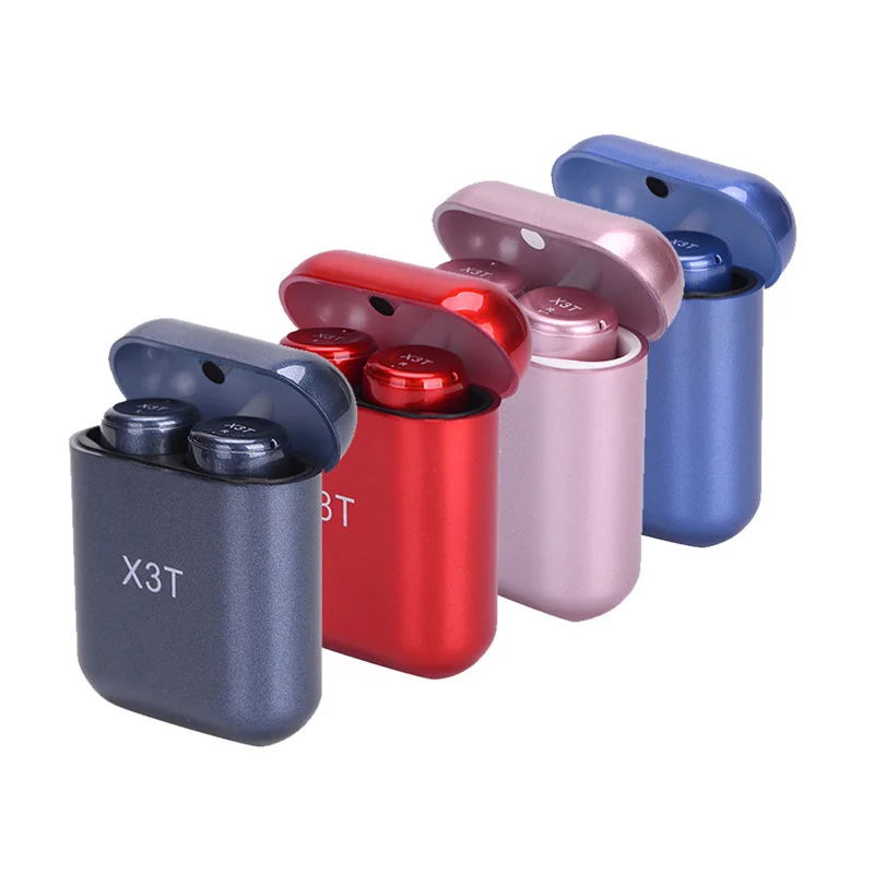 

New Hot Bluetooth Touch Control TWS Wireless Earphone X3T Stereo Mini Earbuds Noise Reduction Headset with Mic with Charge Box