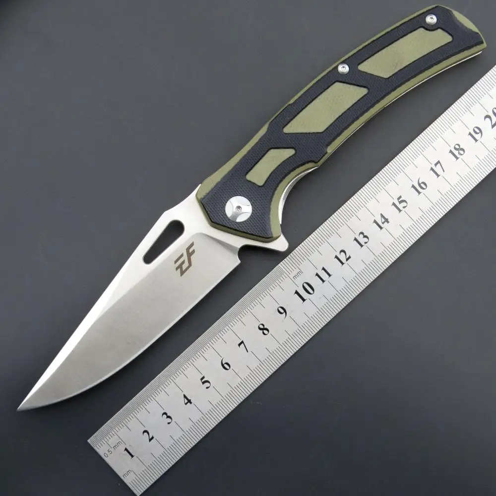 

Eafengrow EF909 folding knife D2 Blade G10 Handle knife Survival Camping tool Hunting Pocket Knife edc outdoor tool