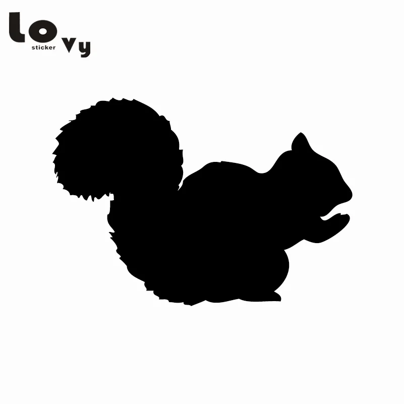 

Cute Squirrel Silhouette Vinyl Car Sticker Funny Cartoon Animal Car Decal
