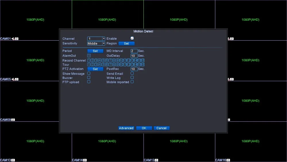 GADINAN 16-канальный видеорегистратор AHD DVR 1080P 16CH AHD/CVI TVI DVR 2MP CCTV видео Регистраторы 5 в 1 безопасности Системы гибридный видеорегистратор NVR DIY доска