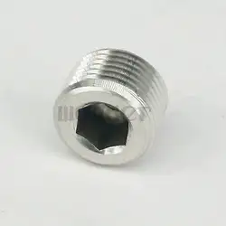 3/8 "NPT папа SS304 Нержавеющая сталь потайной Заглушка с утопленной шестиугольной головкой разъем трубного соединения