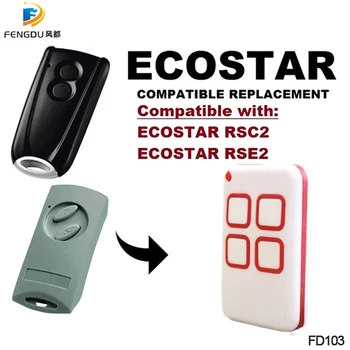

EcoStar garage gate door remote control keyfod compatible with EcoStar RSE2 RSC2 handheld transmitter command rolling code