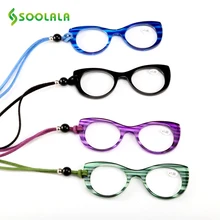 SOOLALA Hanging Neck Reading Glasses Men Women Hyperopia Presbyopic Glasses Cat Eyes Reading Glasses +1.0 1.5 2.0 2.5 3.0 3.5 SOOLALA Hanging Neck Reading Glasses Men Women Hyperopia Presbyopic Glasses Cat Eyes Reading Glasses +1.0 1.5 2.0 2.5 3.0 3.5