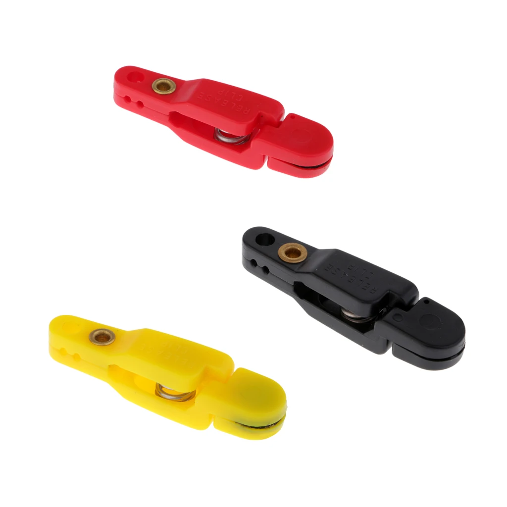 3pcs Plastic Adjustable Snap Release Clip for Weight Planer Board Kite Downriggers Outrigger Heavy Tension Clips