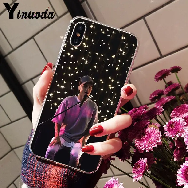 Yinuoda Justin Bieber Smart Cover Transparent Soft Shell Phone Case for Apple iPhone 8 7 6 6S Plus X XS MAX 5 5S SE XR Cover