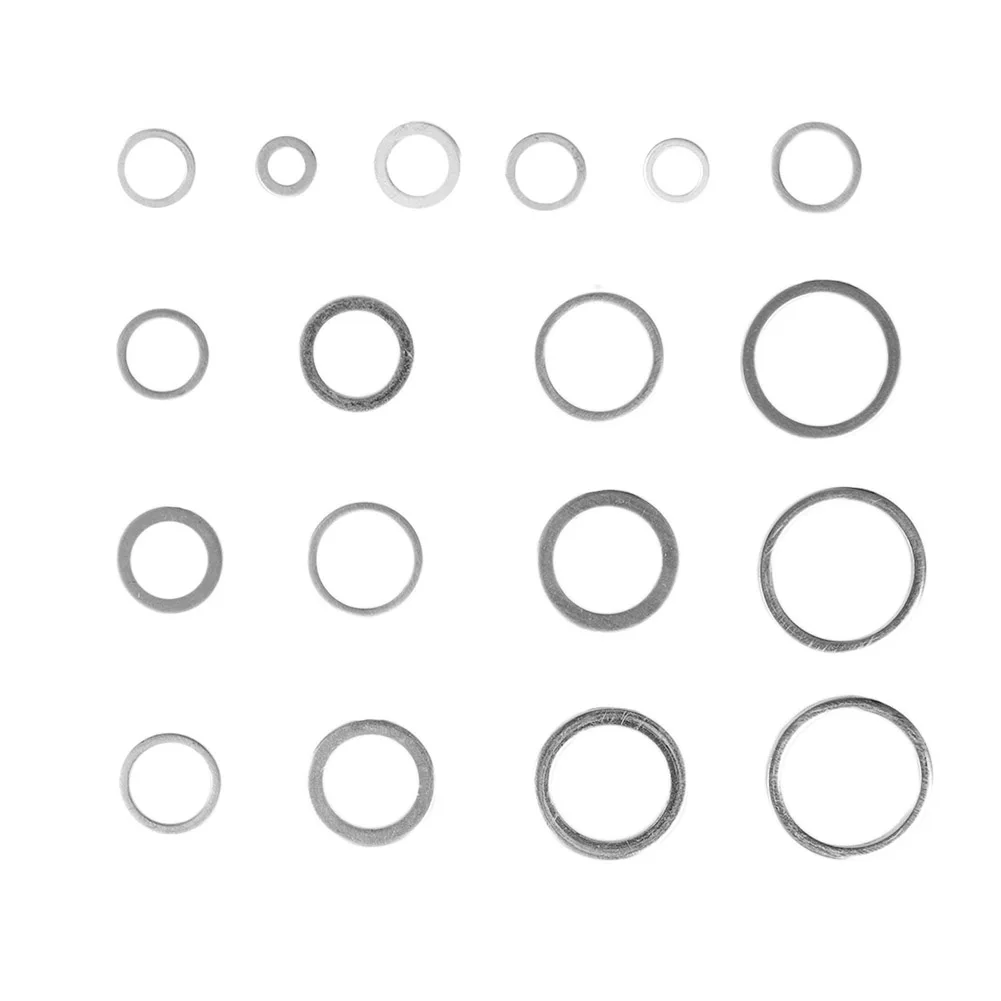 

450pcs Seal Assortment Aluminum Seal Gasket Set Muti-function O-Ring Set JA55