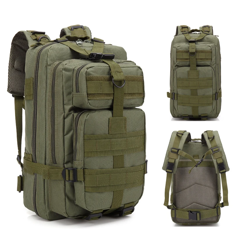 Military Tactical Molle 3P Shoulder Backpack About 30L Hiking Camping Outdoor Bag Climbing Traveling Rucksack Military Tactical Molle 3P Shoulder Backpack About 30L Hiking Camping Outdoor Bag Climbing Traveling Rucksack