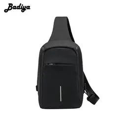 Для мужчин сумка большая Ёмкость USB зарядки груди Back Pack мужской ноутбук Mochila Досуг Дорожные сумки анти-вор грудь пакеты Sac