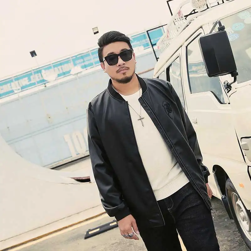 Zozowang plau size 2XL-9XL Men Leather Jackets Men Stand Collar Coats Male Motorcycle Leather Jacket Brand Clothing man jacket Zozowang plau size 2XL-9XL Men Leather Jackets Men Stand Collar Coats Male Motorcycle Leather Jacket Brand Clothing man jacket