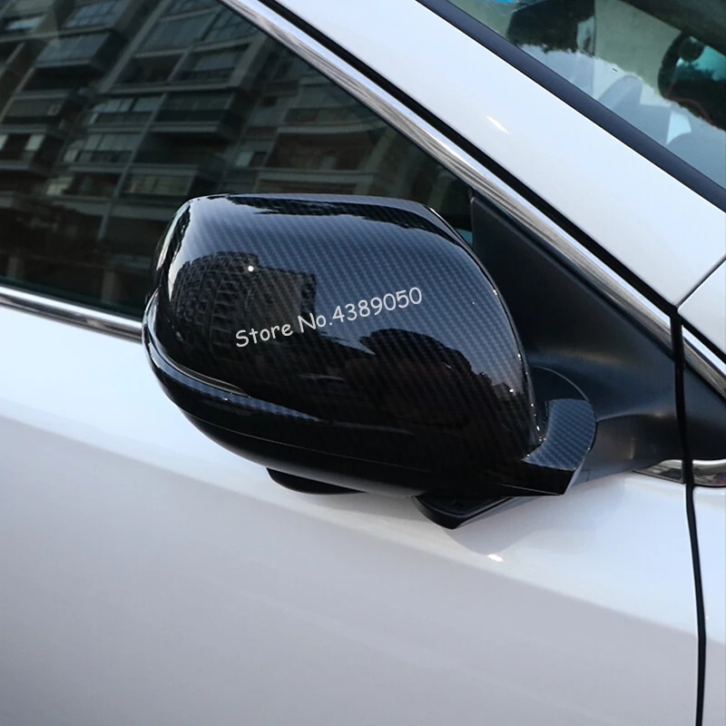 Для Honda CRV ABS углеродное волокно накладка на зеркало заднего вида автомобиля Накладка для автомобиля Стайлинг авто аксессуары 2 шт