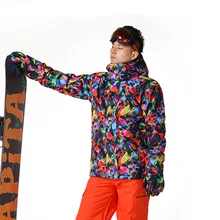 GSOUSNOW мужской лыжный костюм Мужская зимняя теплая однобортовая и двухбортовая Лыжная одежда 1416-003