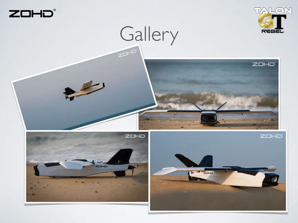 ZOHD Talon GT RC FPV самолет PNP UAV Дрон размах крыльев 39,37 дюймов 1000 мм обратные крылья и V хвост макет самолета