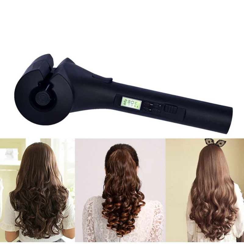 

Us Plug-Lcd Automatic Hair Curler Digital Hair Styling Tools Electric Styler Wave Hair Curling Iron Us Plug