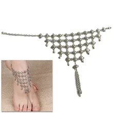 Fashion New Jewelry Antique Coin Mesh Hollow Anklets Foot Chain For Women To Beach Ankle Chaine C732