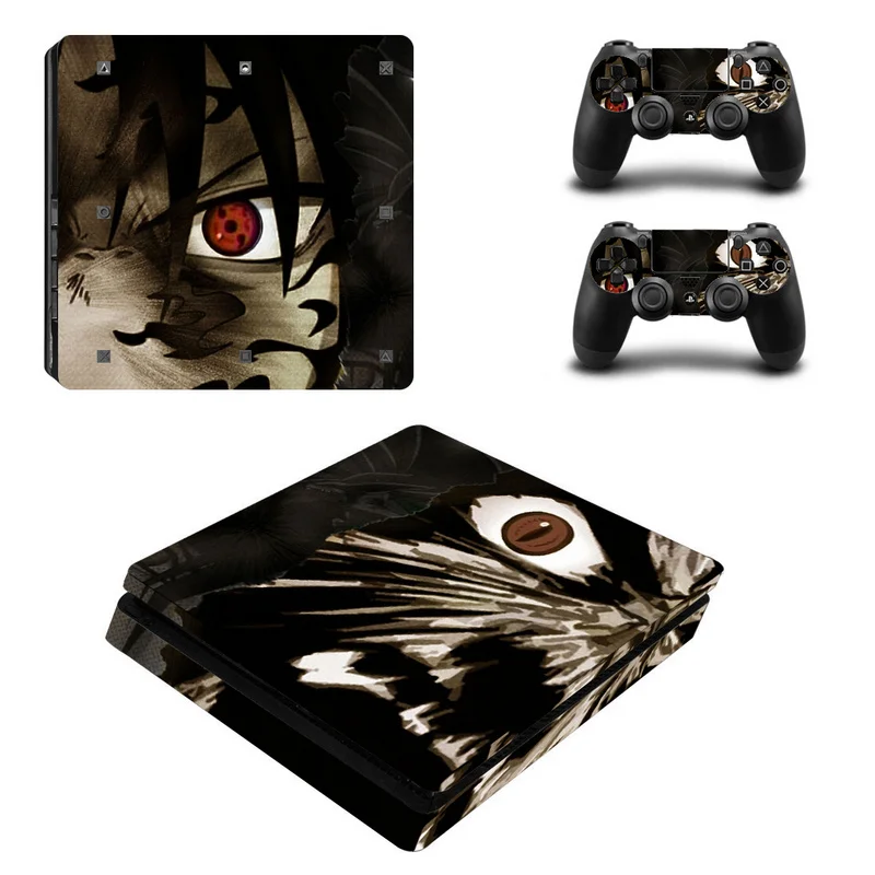 Виниловая наклейка Naruto для консоли PS4 Slim наклейки Sony PlayStation 4 с 2 контроллерами|decal
