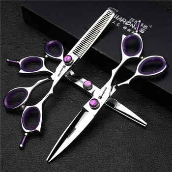 

Professional Barber Hairdressing Scissors 6.0 440c VG10 Hair Dressser Cutting Shears Thinning Cliper Salon Stylist Accessories