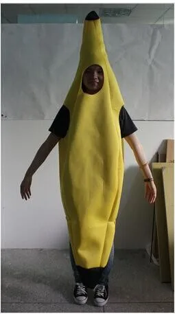 Men Cosplay Fun Adult Banana Body Suit Costume Unisex Outfit One Size Fits Most Fancy Dress