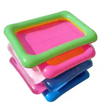 ПВХ надувной мини бассейн песочница Коробка прямоугольная игрушка детская рыболовная игрушка Домашняя игра песок глина игрушка для песочницы