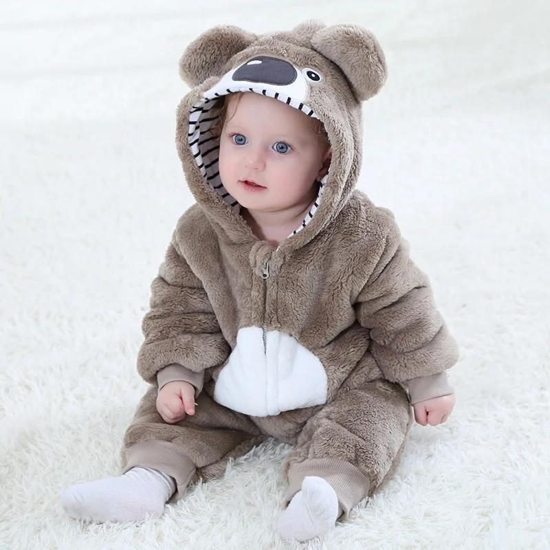 SAILEROAD Baby Koala Kigurumi, костюм для косплея с изображением животных, Детский комбинезон для младенцев, фланелевый комбинезон, удобный кигуруми