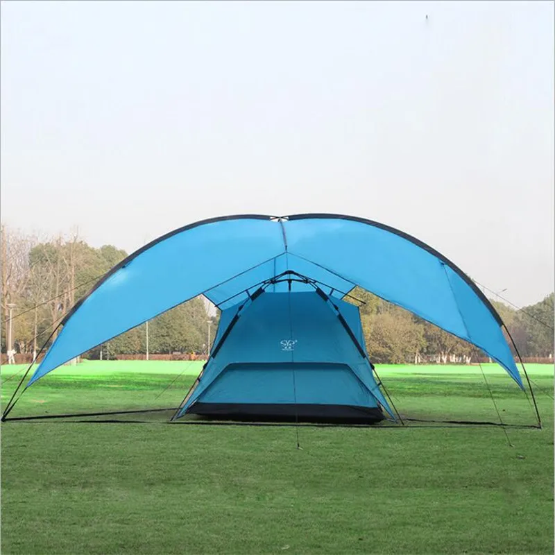 Draagbare Grote Strand Camping Tent Waterdichte Luifel Zon Onderdak