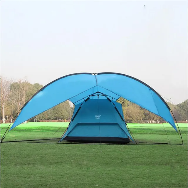Portable Large Beach Camping Tent Waterproof Canopy Sun Shelter Portable Large Beach Camping Tent Waterproof Canopy Sun Shelter Outdoor Awning Party Roof Top Tarp Hiking