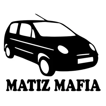 

CK2720#17.5*14cm MATIZ MAFIA funny car sticker vinyl decal silver/black car auto stickers for car bumper window car decorations