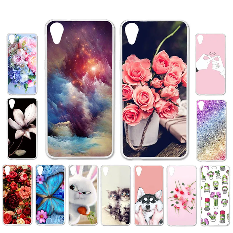 

Ojeleye DIY Patterned Silicon Case For HTC Desire 626 Case Soft TPU Cartoon Phone Cover For HTC 626 Covers Bags Anti-knock Shell