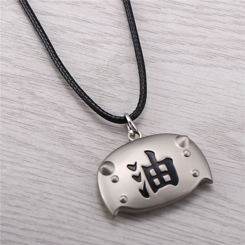 

J Store Japanese Anime Cartoon Naruto Jiraiya Headband Logo Model Alloy Choker Necklaces Pendants for Women Men Jewelry