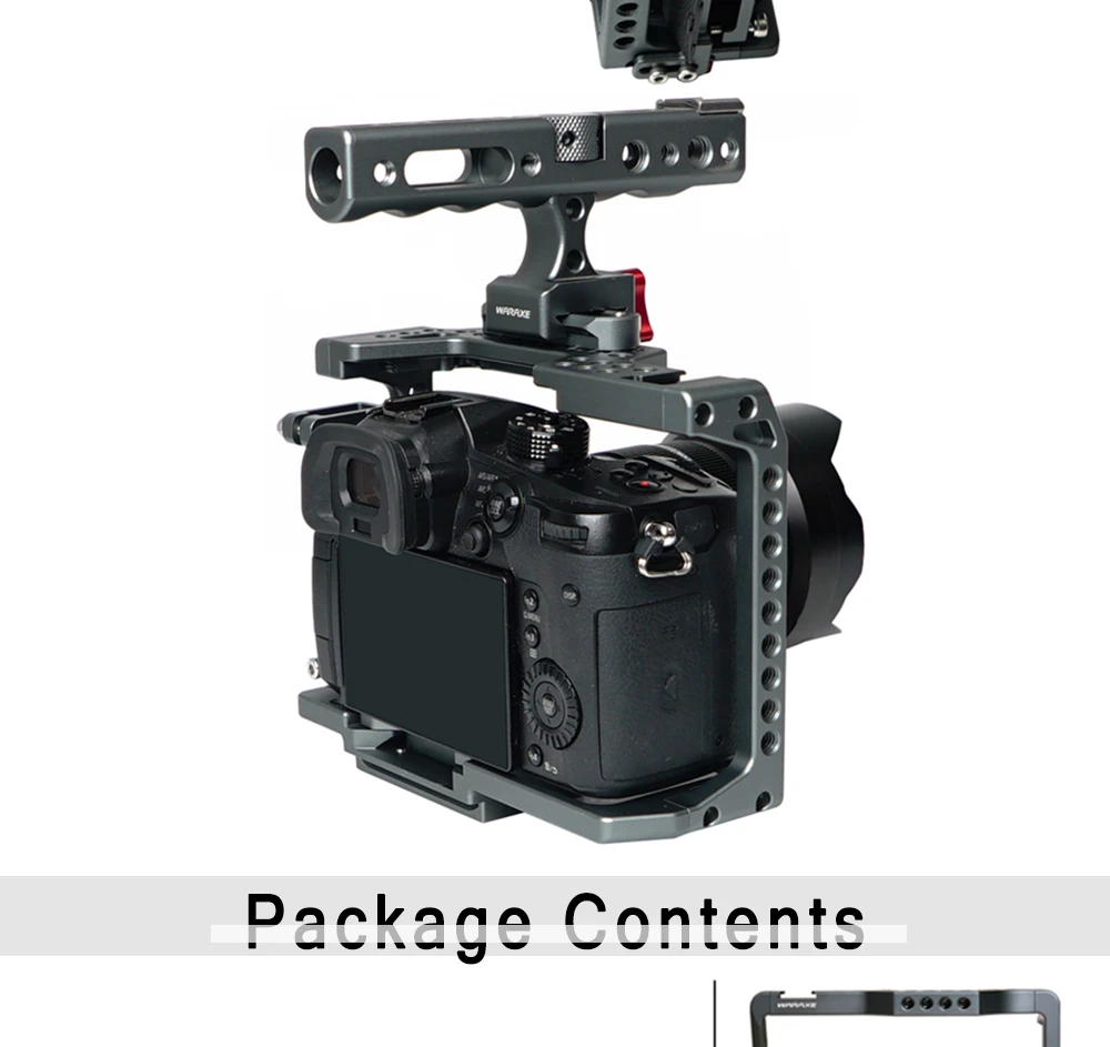 WARAXE DSLR Камера клетка с Quick Release ручка NATO для sony A7II/A7SII/A7MII/A7RII/A72 Камера расширение и лекарственных средств(FDA 2851