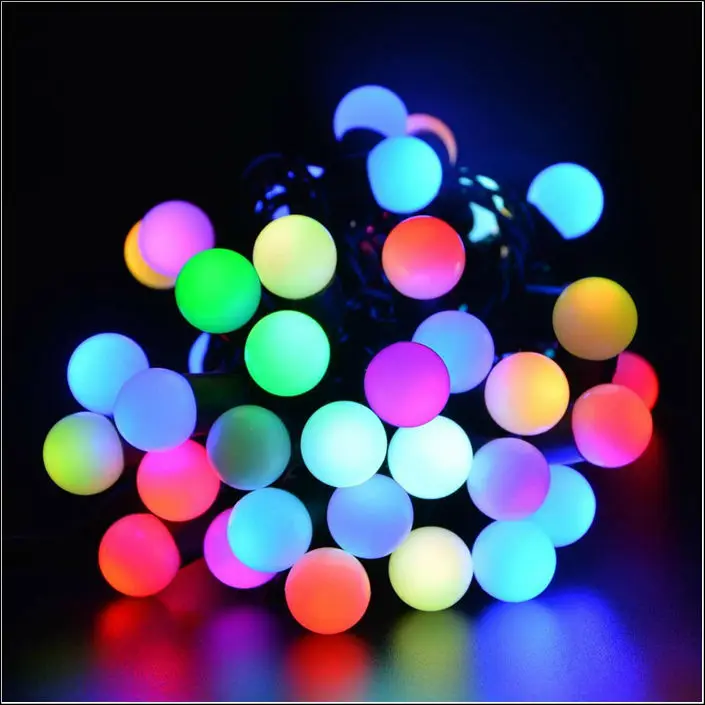 

High Bright 220V 5M Interconnectable LED ball Light Chains,LED twinkle light, LED flashlight for Christmas holiday wedding party