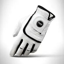 PGM гольф перчатки Для мужчин импортного овчины с Mark перчатки одной рукой