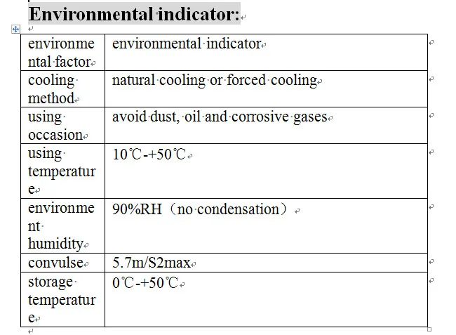 BLD-70 environmental indicator