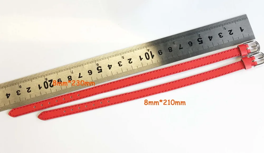 10 шт 8*230 мм браслеты из натуральной кожи DIY Аксессуары подходят 8 мм скользящие буквы/Скользящие Подвески скользящие бусины, SWD004