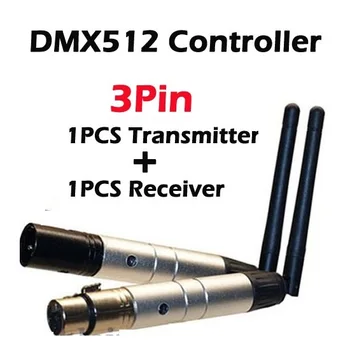 

2PCS/LOT 2.4G Wireless DMX 512 Controller Transmitter And Receiver LED Stage Lighting Controller DMX-TR