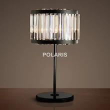 Заводской магазин современный Винтаж K9 Кристалл Настольная лампа Настольные светильники для дома отель кровать декор комнаты